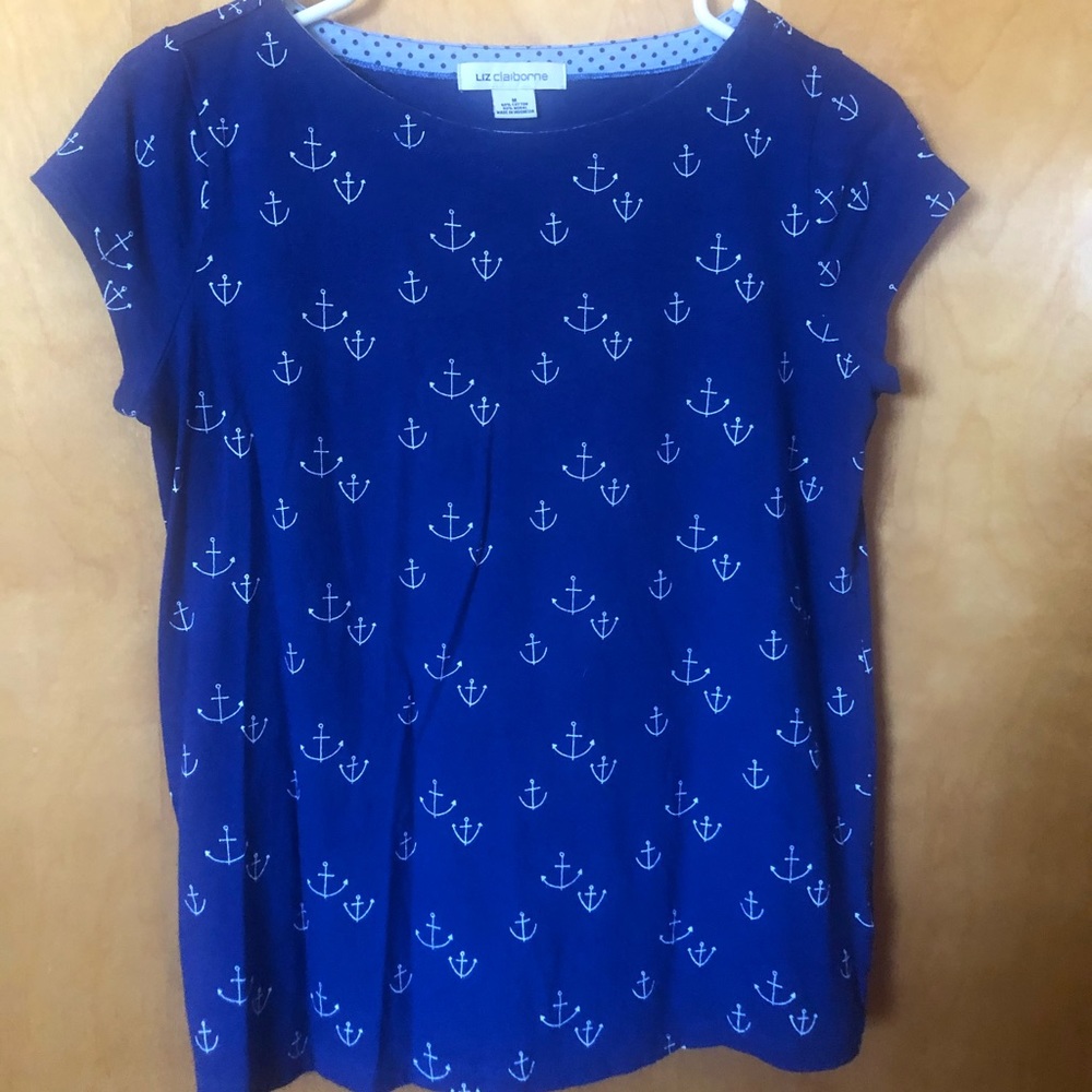 Liz Claiborne nautical t shirt